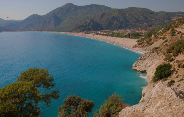 Бескрайний пляж Фетхие, Турция