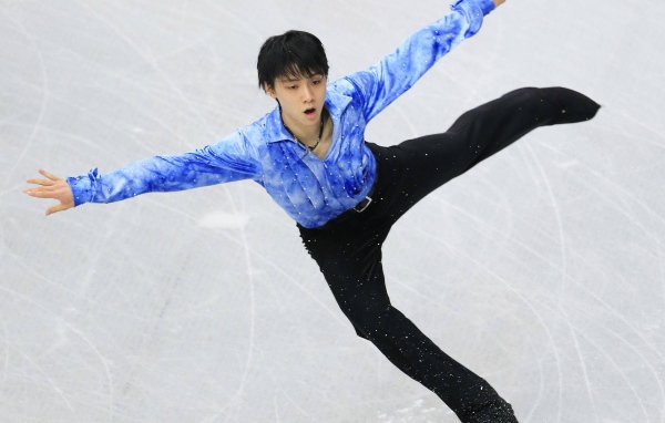 Обладатель золотой медали в дисциплине фигурное катание на коньках Юдзуру Ханю из Японии