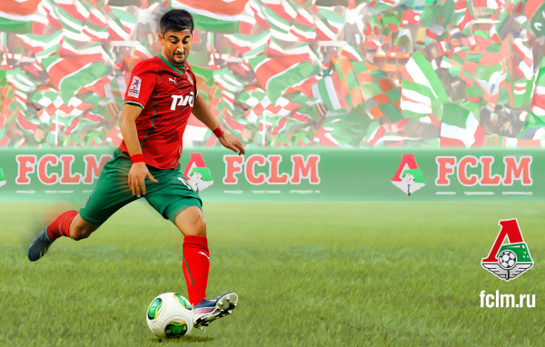 Александр Самедов полузащитник Локомотива на поле