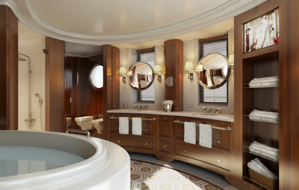 Ванная комната в роскошном отеле