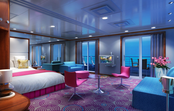 Спальня в голубом стиле