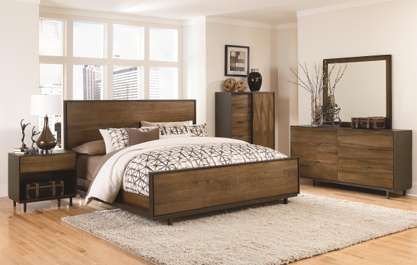 Спальня из натурального дерева