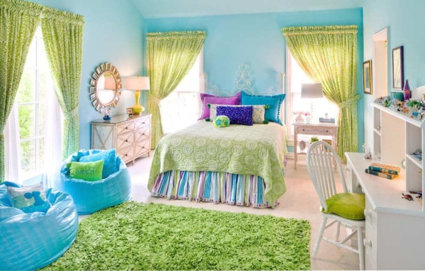 Яркий интерьер детской