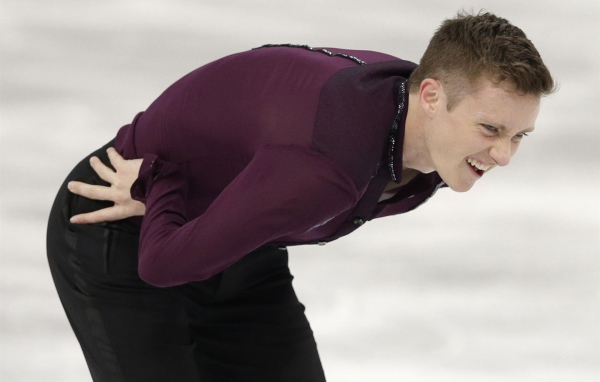 Bronze medalist in the discipline of figure skating Jeremy Abbott at the Olympics in Sochi