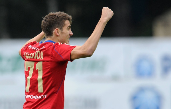 Нападающий ЦСКА Константин Базелюк