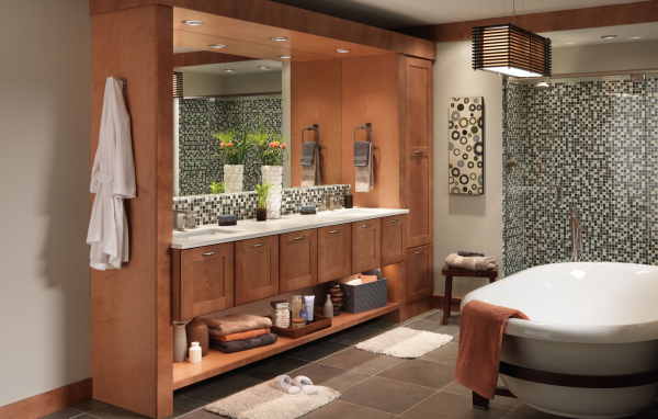 Шкафы с зеркалом для ванной