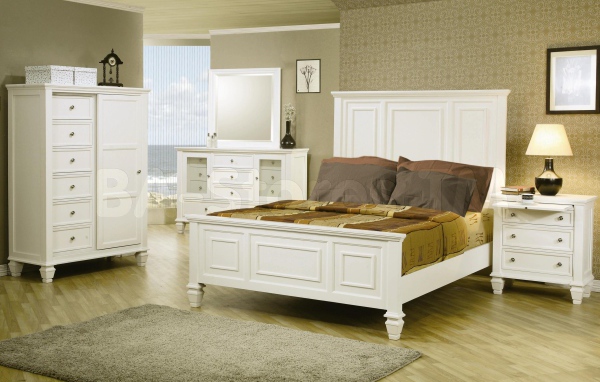 Кремовые тона в спальне