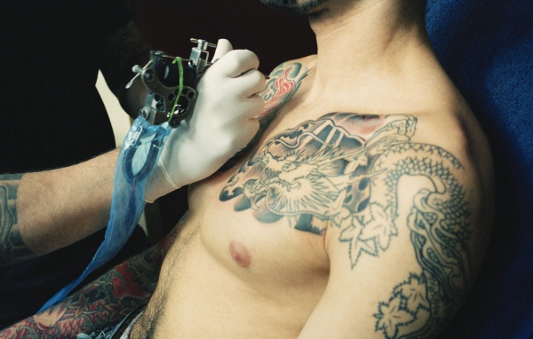 Создание мужской татуировки