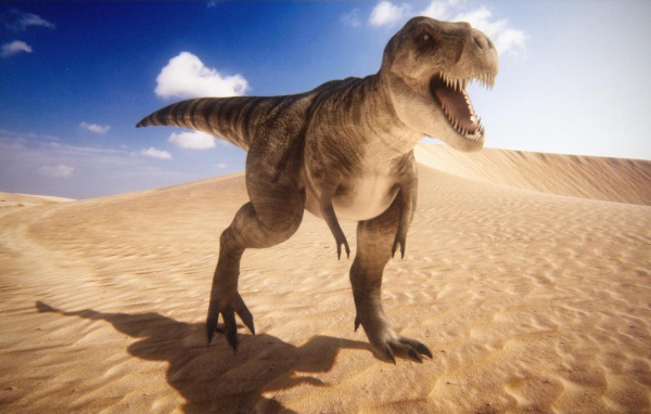 Динозавр в пустыне