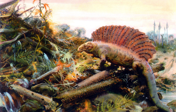 Динозавр на обломках