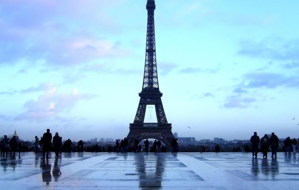 Eiffel Tower after the rain