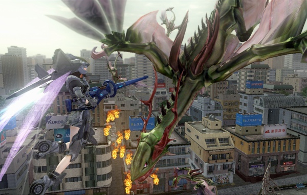 Бой в игре Earth defense force 2025