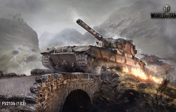 Танк Fv215b 183 в игре World of tanks