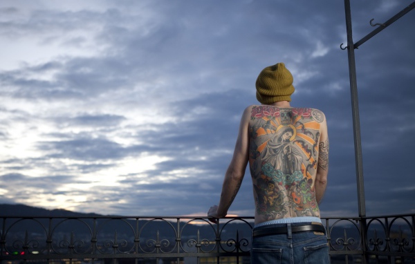 Икона тату на спине