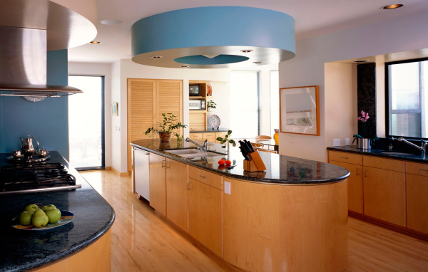 Интерьер комнаты кухни