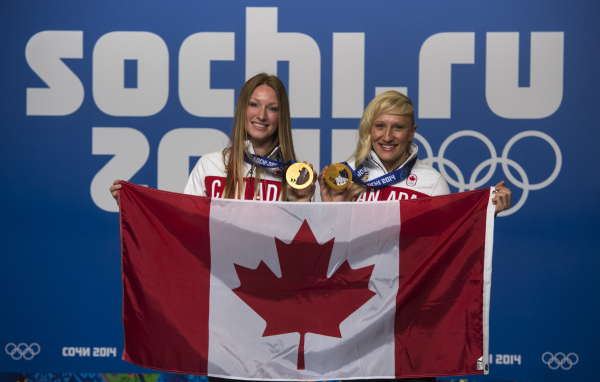 Kayleigh Humphreys Canadian bobsledder gold medalist in Sochi