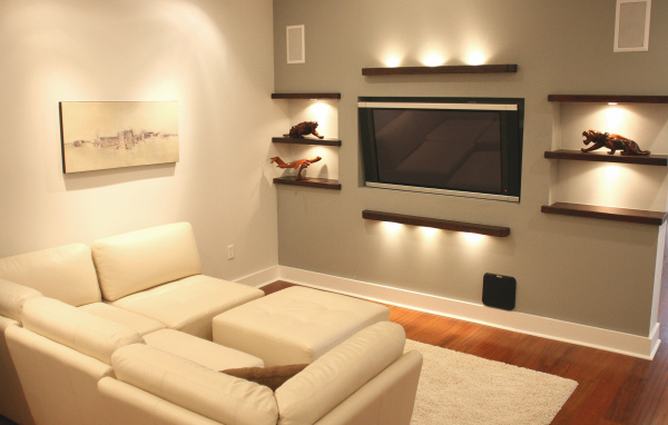 Подсветка в гостиной