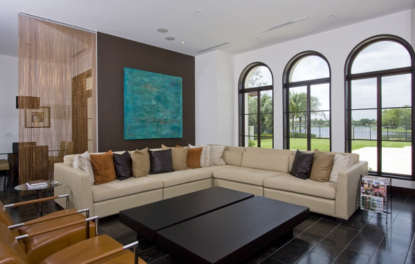 Гостиная в загородном доме