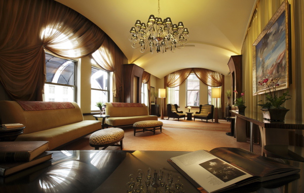 Роскошное оформление гостиной