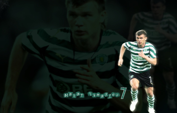 Игрок Спортинга Марат Измайлов на поле