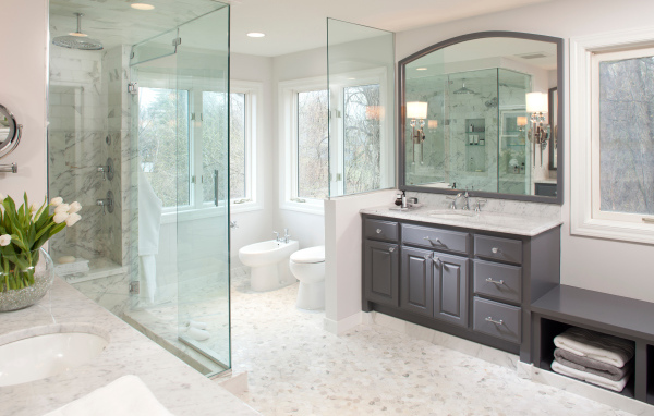 Приятный стиль оформления ванной