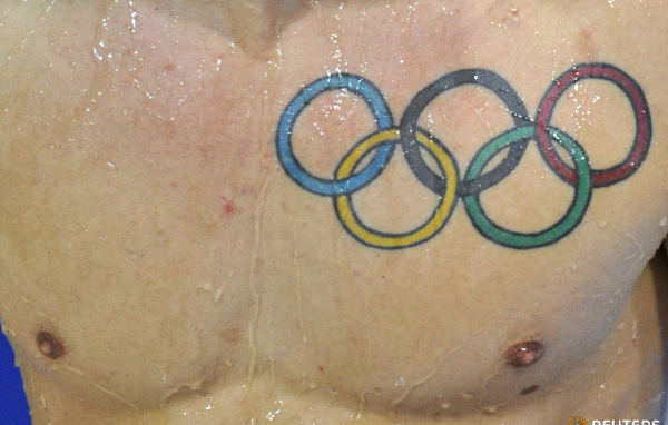 Олимпийские кольца татуировка