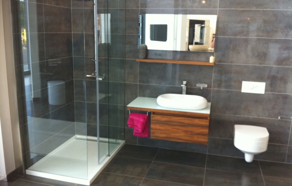 Душевая кабина и раковина