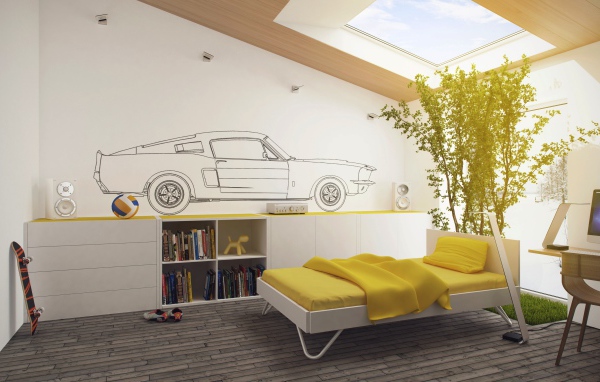 Окно в потолке детской