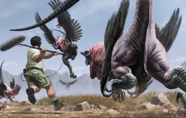 Звукооператор охотится за динозаврами