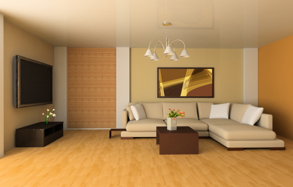 Просторная комната гостиная