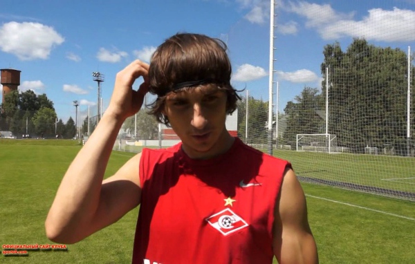 Нападающий Спартака Павел Яковлев