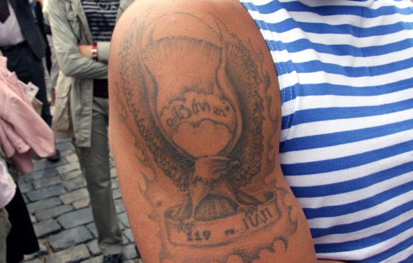 Тату у десантника