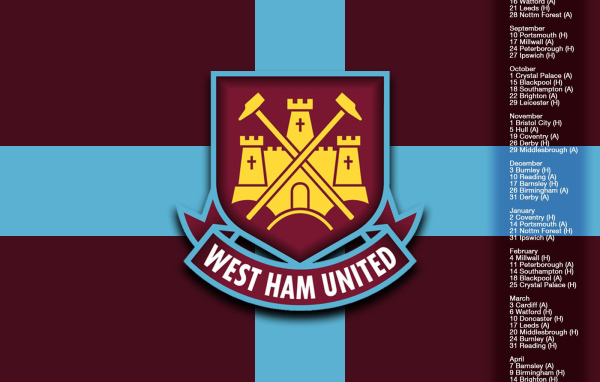 Возлюбленная футбольный клуб Англии Вест Хэм Юнайтед