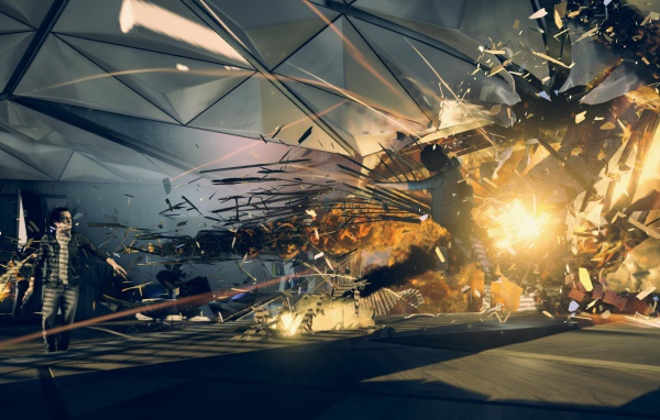 Взрыв в игре Quantum Break