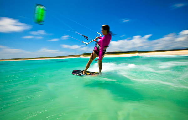 Девушка серфинг