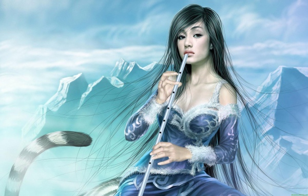 Девушка с флейтой