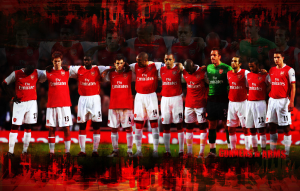 Популярная футбольная команда Арсенал