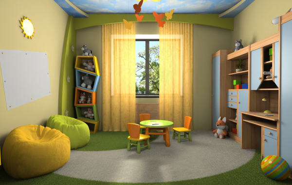 Необычный декор детской