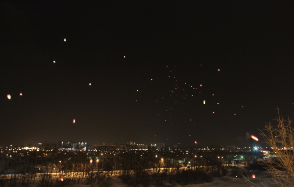 Зимняя ночь в Харькове