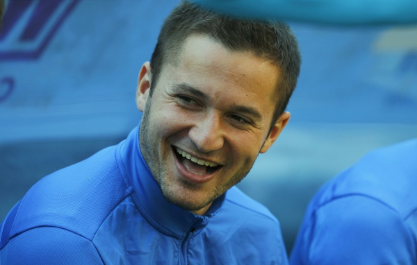 Полузащитник Зенита Виктор Файзулин на отдыхе