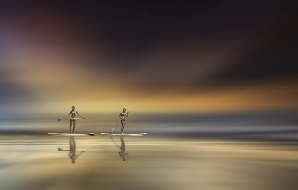 Девушки с веслами