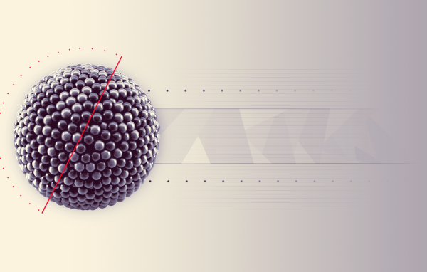 Шар из черных шаров 3Д