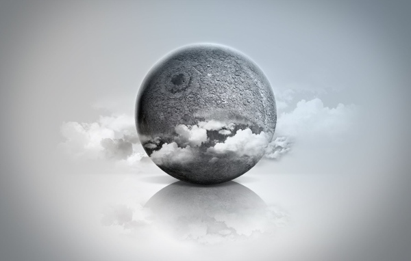 Цифровой серый шар