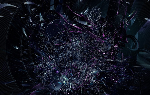 Переплетение абстрактных цветов