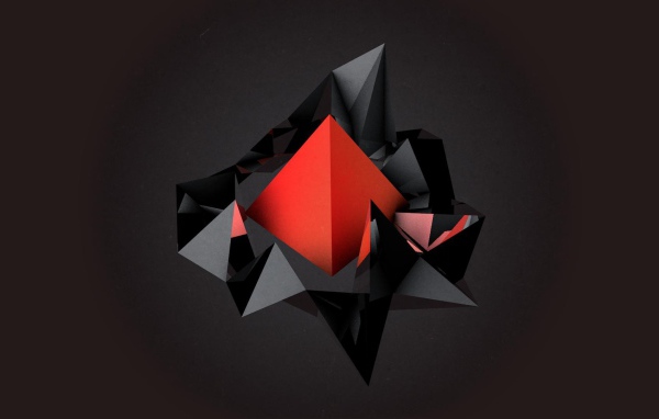 Пирамида красного цвета