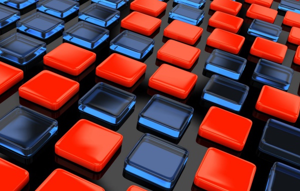 Красные и прозрачные квадраты