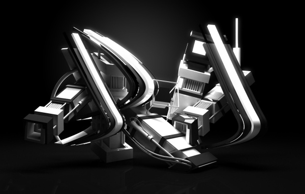 Серебряная 3Д структура