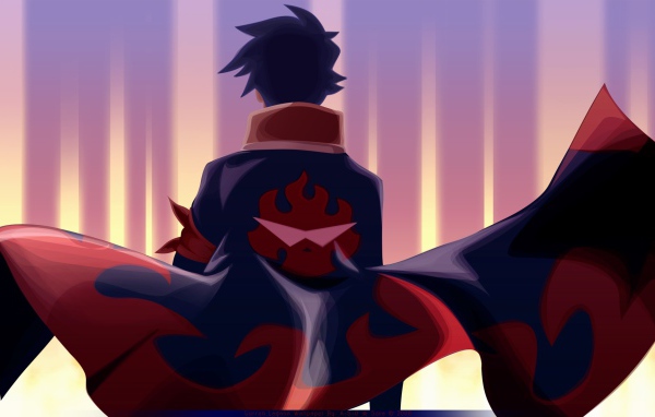 Персонаж в плаще из аниме Тэнгэн Топпа Гуррен-Лаганн