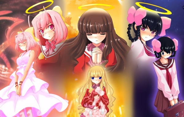 Ангелы в аниме Одному лишь Богу ведомый мир