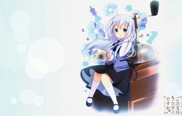 Девочка аниме Кафуо Чино